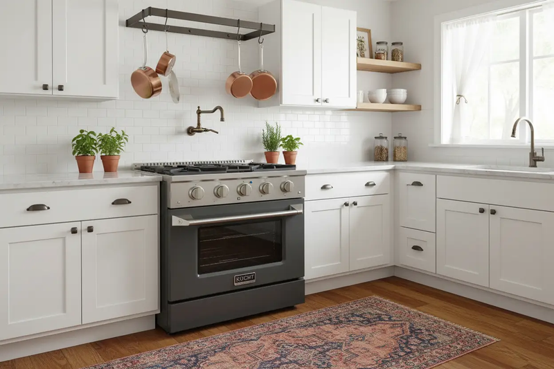 Kucht 30” Pro-Style Kitchen Dual Fuel Range - KDF302-GR by Farmhouse Kitchen and Bath