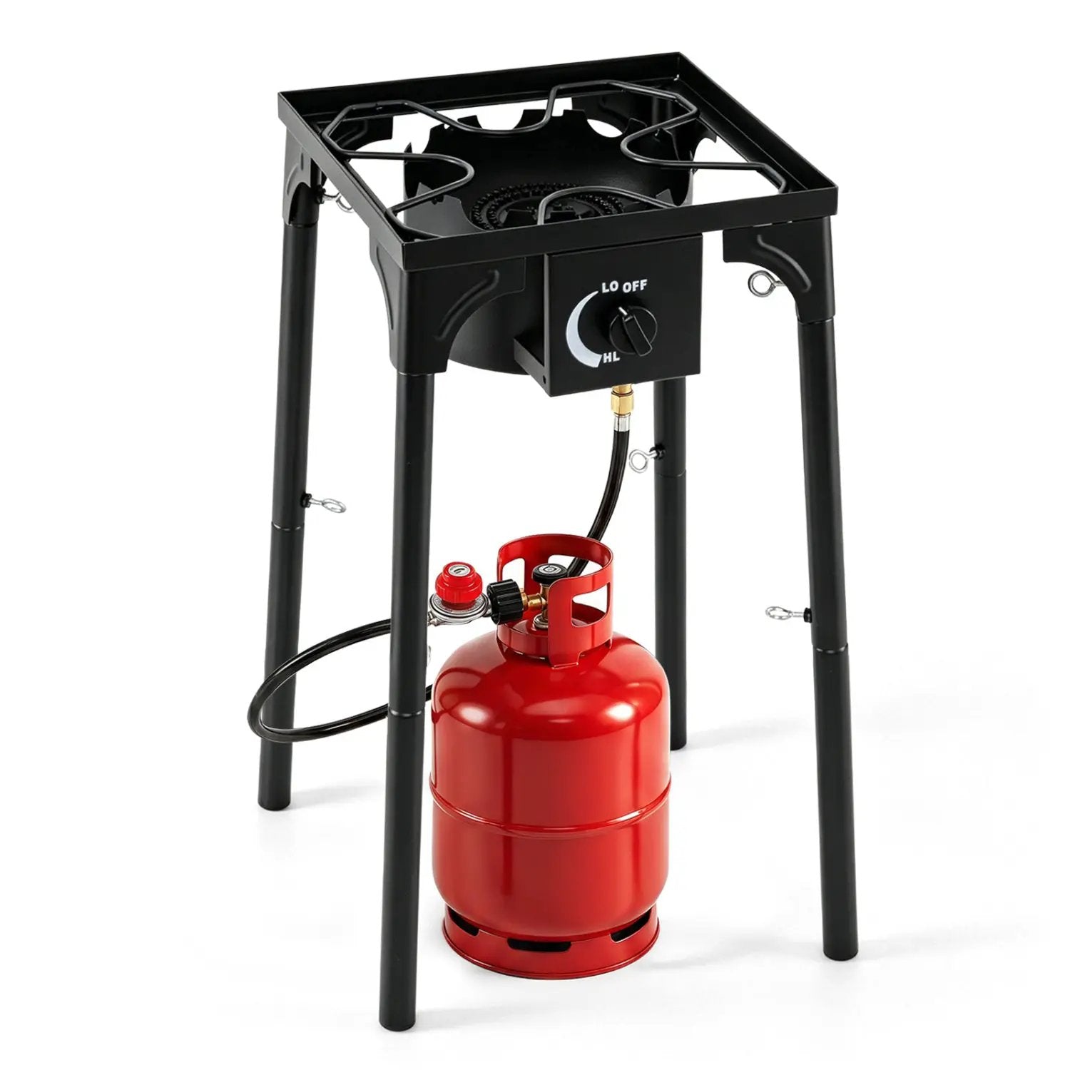 Propane Camping Stove 80000 BTU Single Burner with Regulator by DirectDeals