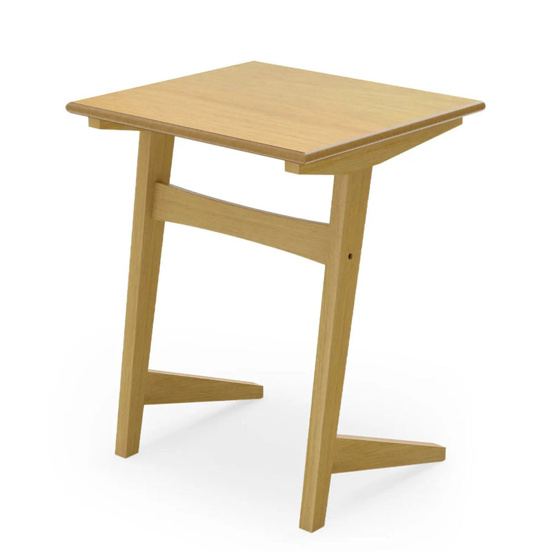 C-Shaped End Table Set of 2 with Wood Veneer Top by DirectDeals