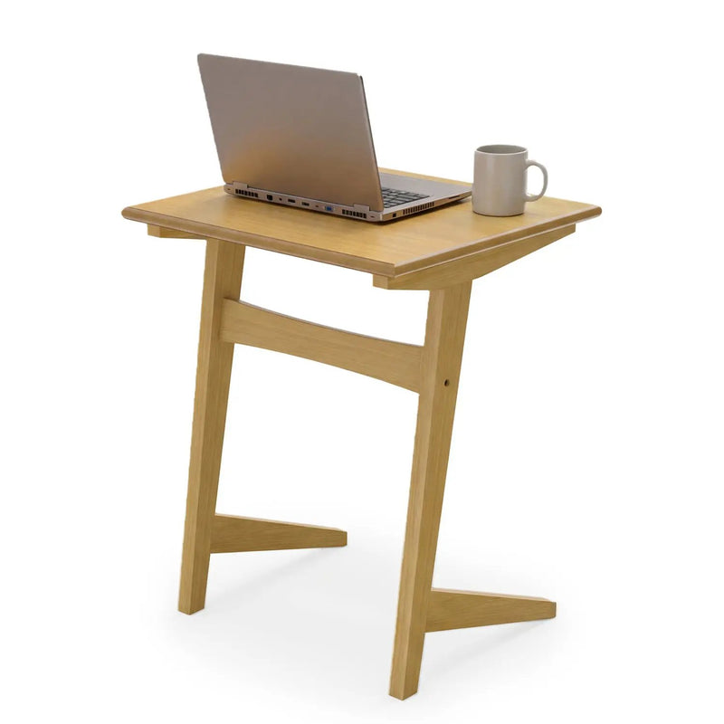 C-Shaped End Table Set of 2 with Wood Veneer Top by DirectDeals