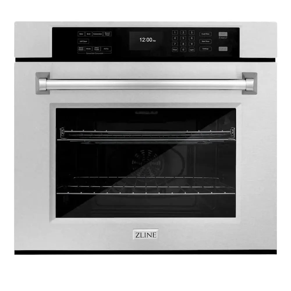 ZLINE 30"Professional True Convection Single Wall Oven, Air Fry, Self Clean, DuraSnow® Stainless Steel WASS-30 by Farmhouse Kitchen and Bath