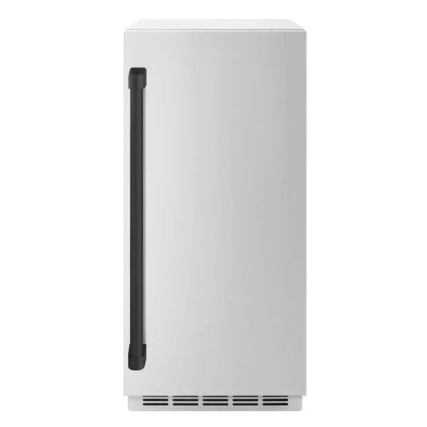 ZLINE 15" Touchstone Clear Cube Ice Maker Drain Pump Stainless Steel Matte Black ICCDZ-ST-15-MB
