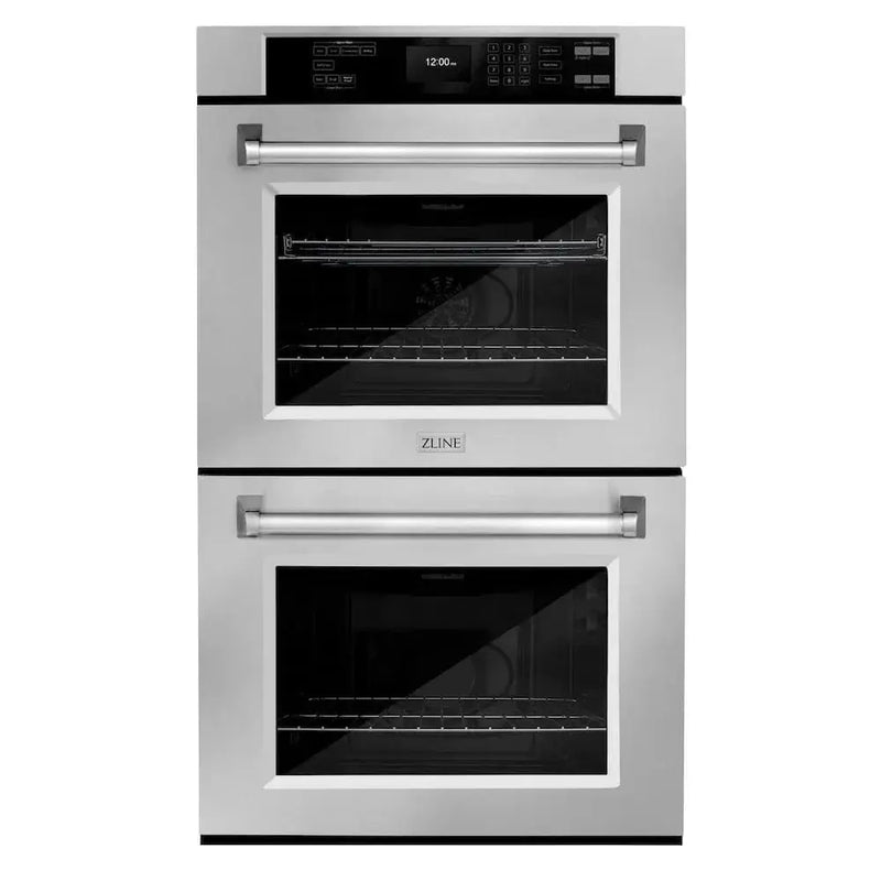 ZLINE 30"Professional True Convection Double Wall Oven, Air Fry, Self Clean, Stainless Steel WAD-30 by Farmhouse Kitchen and Bath