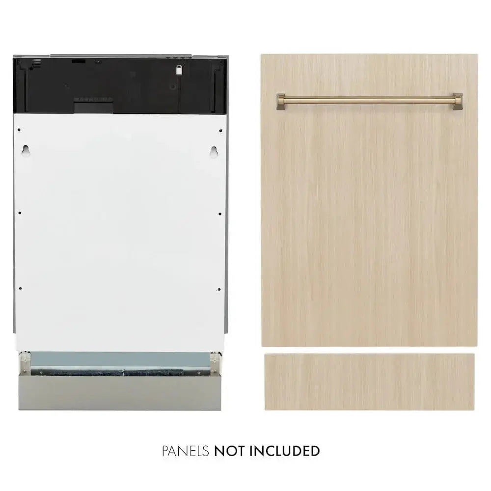 ZLINE Autograph 18" Dishwasher Stainless, Gold DWVZ-18-G by Farmhouse Kitchen and Bath