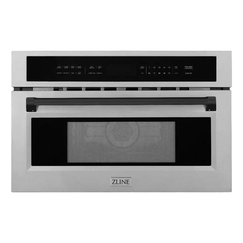 ZLINE 30” Convection Microwave, Stainless Steel, Matte Black MWOZ-30-MB by Farmhouse Kitchen and Bath
