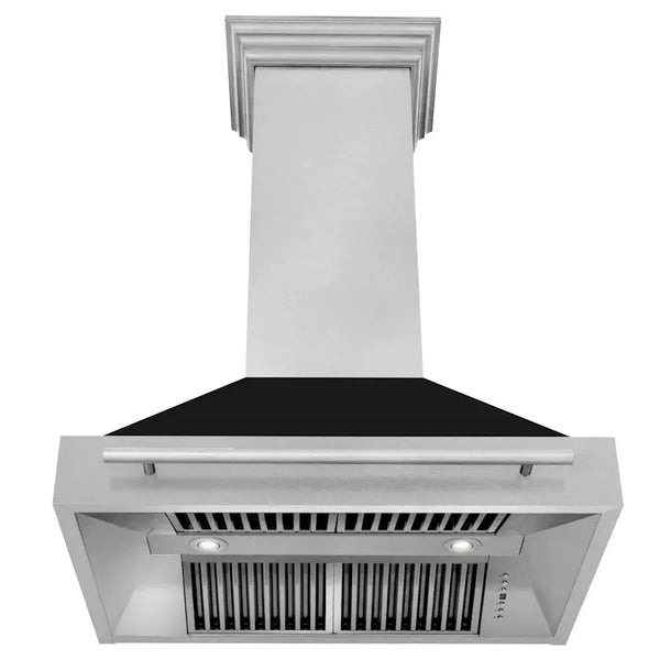 ZLINE 36" Autograph Black Stainless Wall Range Hood 8654STX-BLM-36, photo 2 of 3