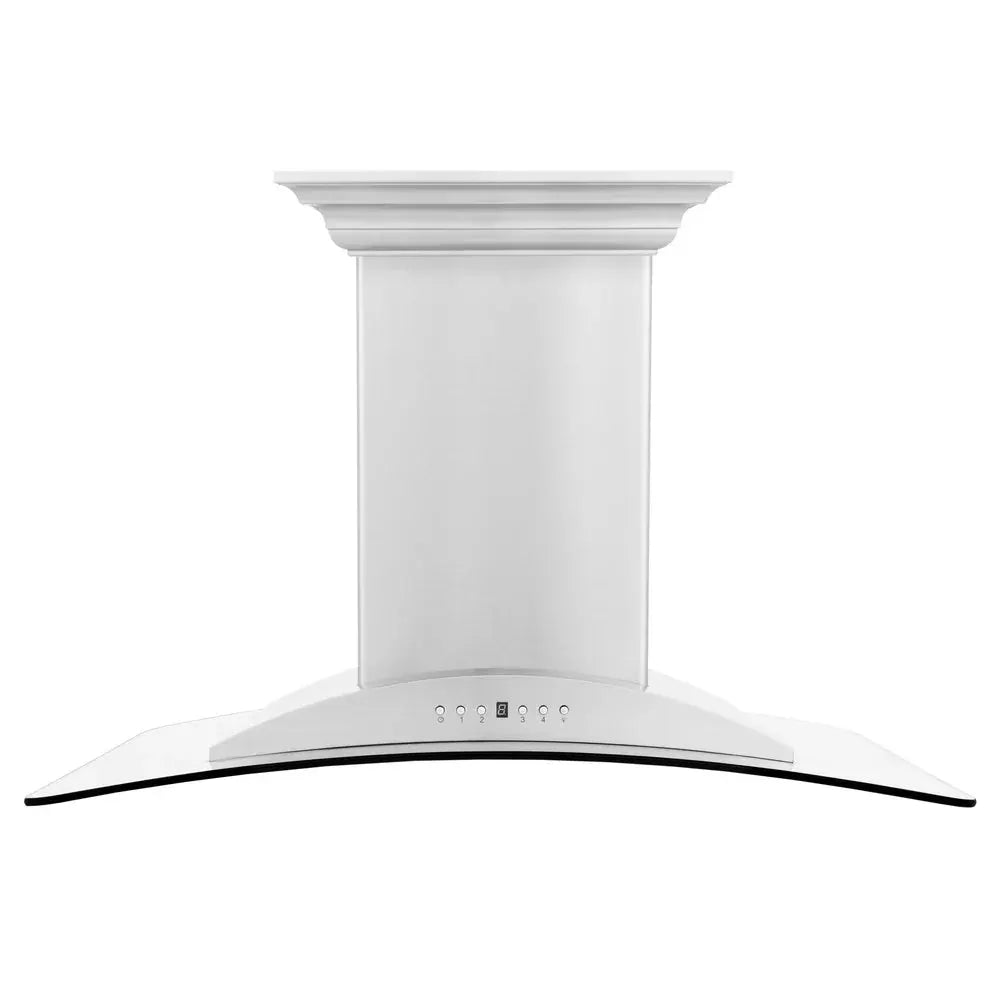 ZLINE 30" CrownSound‚ Ducted Vent Island Mount Range Hood in Stainless Steel with Built-in Bluetooth Speakers, GL9iCRN-BT-30 by Farmhouse Kitchen and Bath