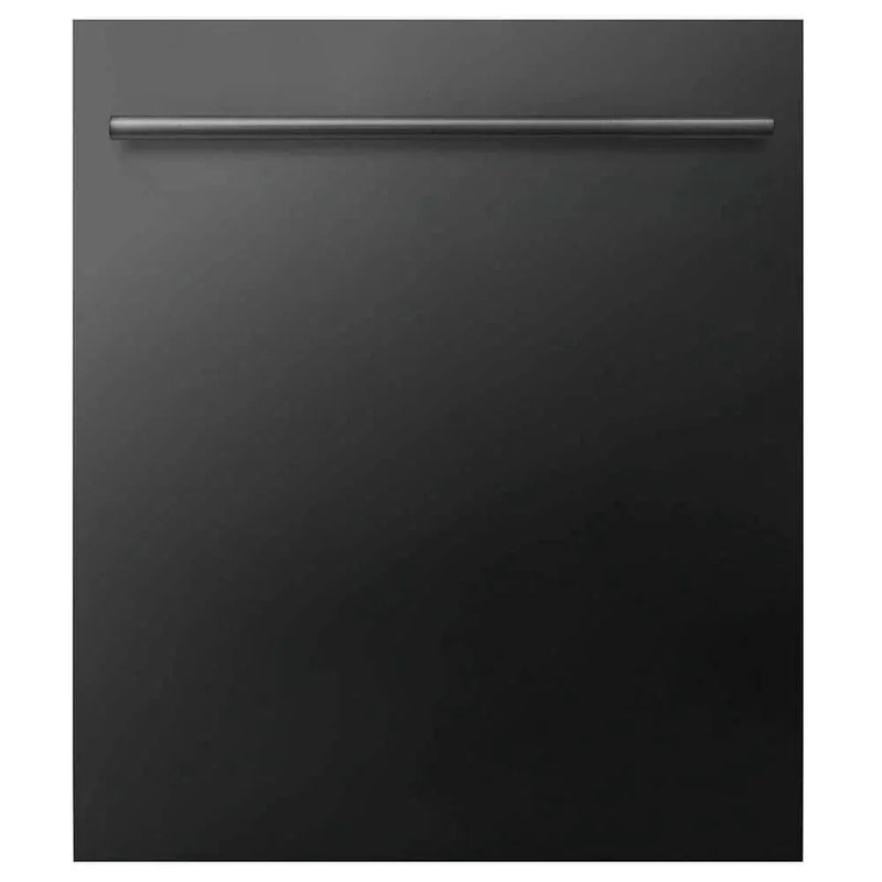 ZLINE 24" Dishwasher In Black Stainless Steel, Stainless Tub, Modern Style Handle DW-BS-H-24 by Farmhouse Kitchen and Bath