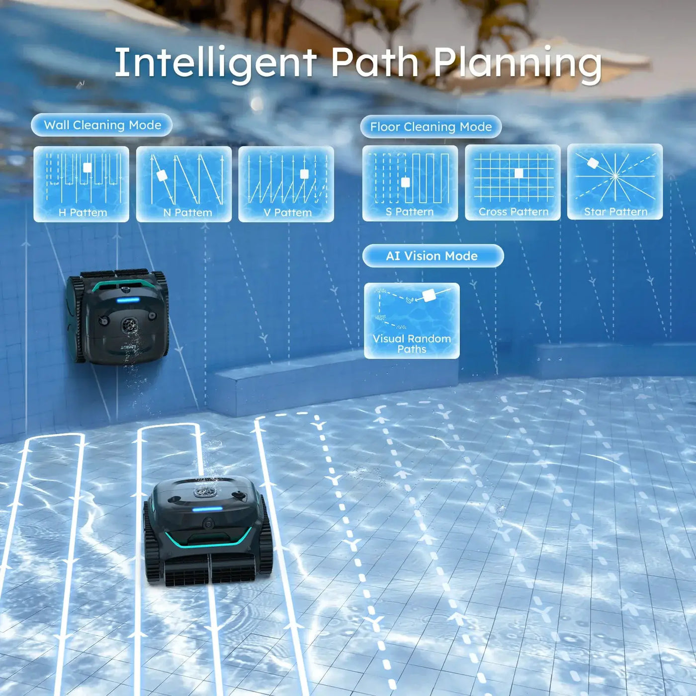 (2026 New) WYBOT C2 Vision Cordless Robotic Pool Cleaner by WYBOT