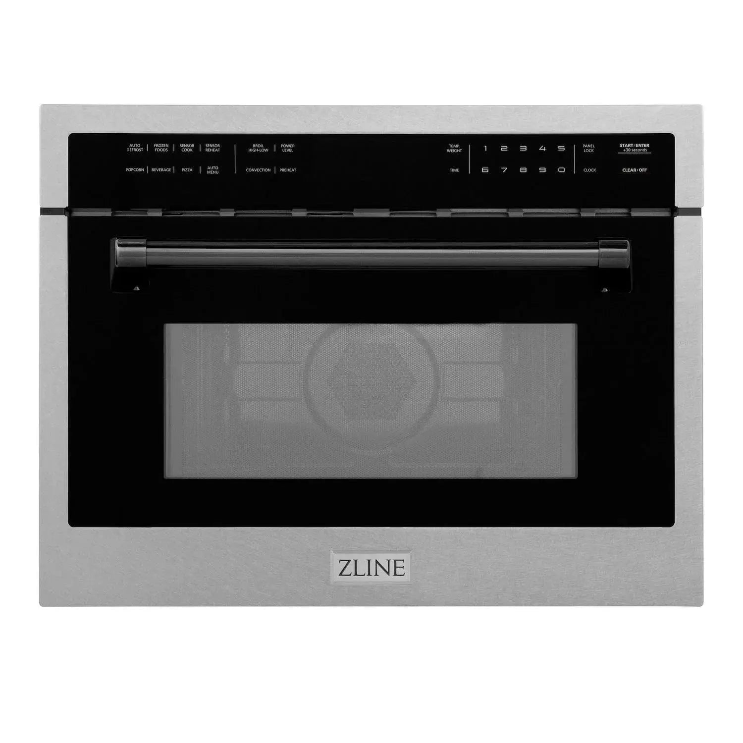 ZLINE 24” Convection Microwave, Stainless Steel, Black MWOZ-24-SS-MB by Farmhouse Kitchen and Bath