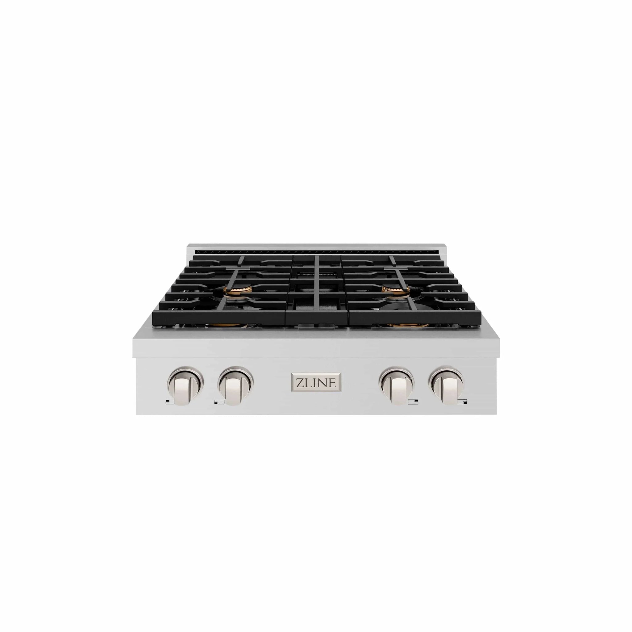 ZLINE 30" Paramount Gas Rangetop Stainless Steel Brass Burners SRT-BR-30 by Farmhouse Kitchen and Bath