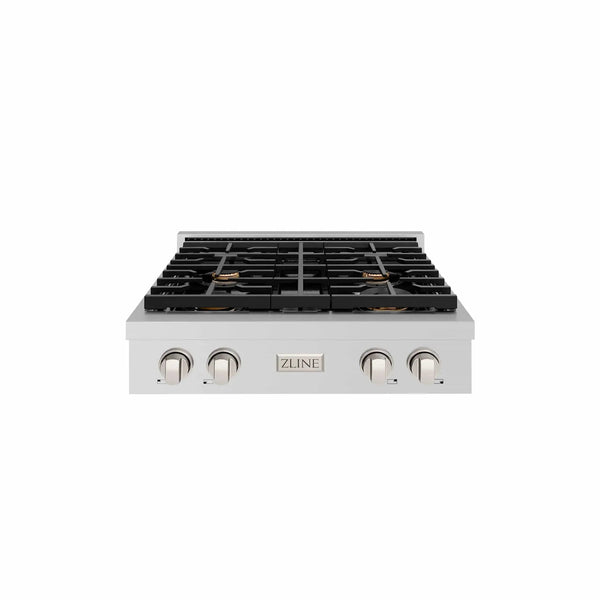 ZLINE 30" Paramount Gas Rangetop Stainless Steel Brass Burners SRT-BR-30