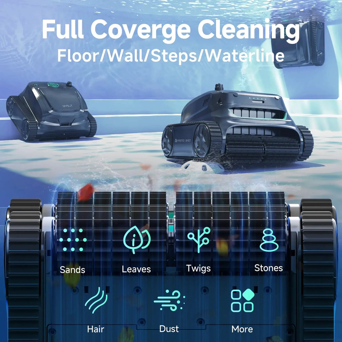 WYBOT S2 High-end Cordless Robotic Pool Cleaner by WYBOT