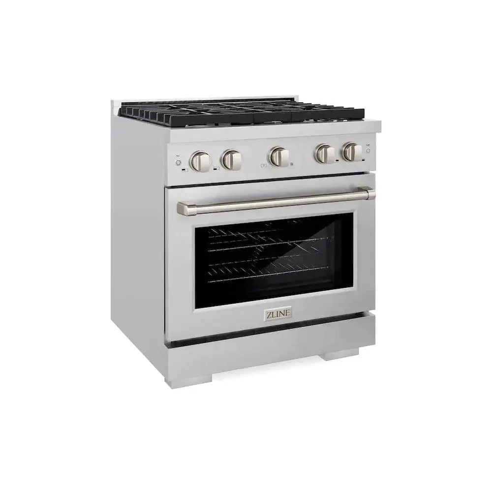 ZLINE 30"Paramount Dual Fuel Range Stainless Steel, SDR30 by Farmhouse Kitchen and Bath