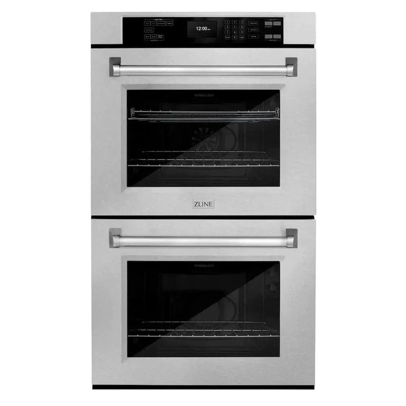 ZLINE 30"Professional True Convection Double Wall Oven, Air Fry, Self Clean, DuraSnow® Stainless Steel WADS-30 by Farmhouse Kitchen and Bath
