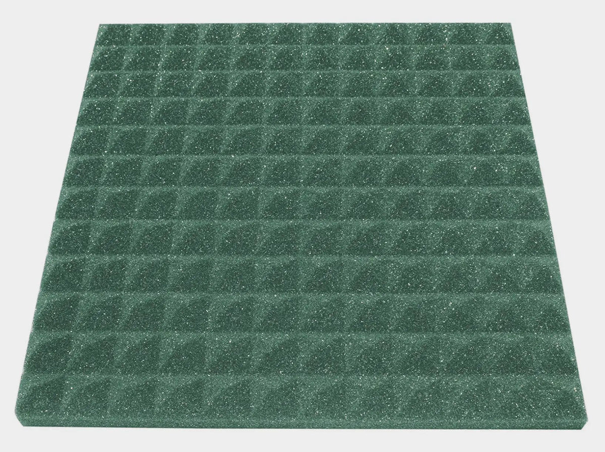 1 Inch Acoustic Foam Pyramid Style Panels - 13 Color Options by SoundAssured