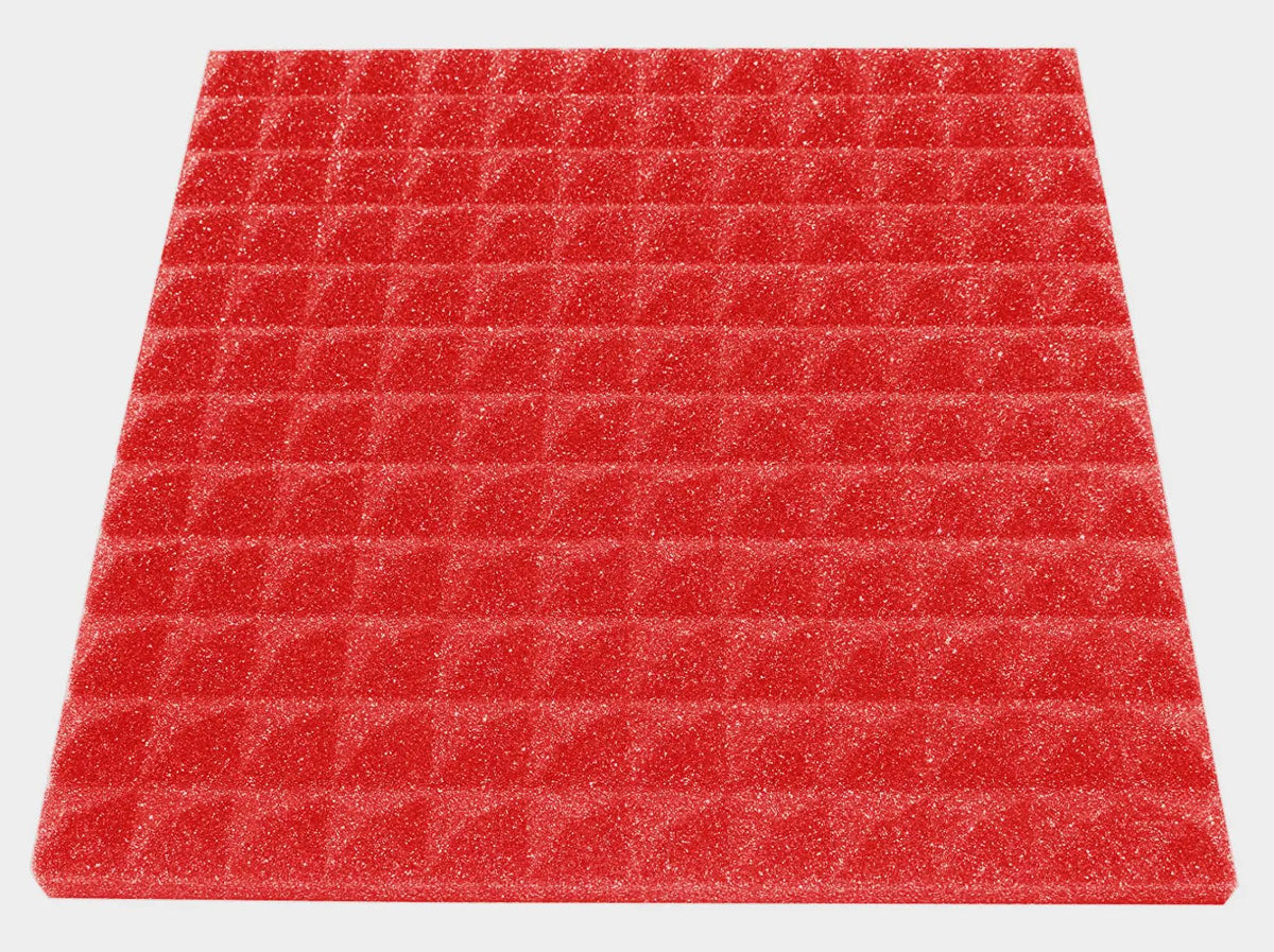 1 Inch Acoustic Foam Pyramid Style Panels - 13 Color Options by SoundAssured