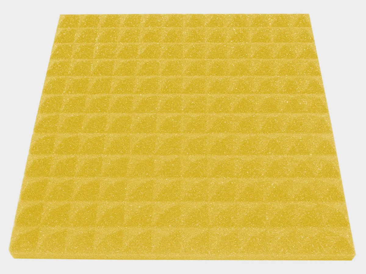 1 Inch Acoustic Foam Pyramid Style Panels - 13 Color Options by SoundAssured