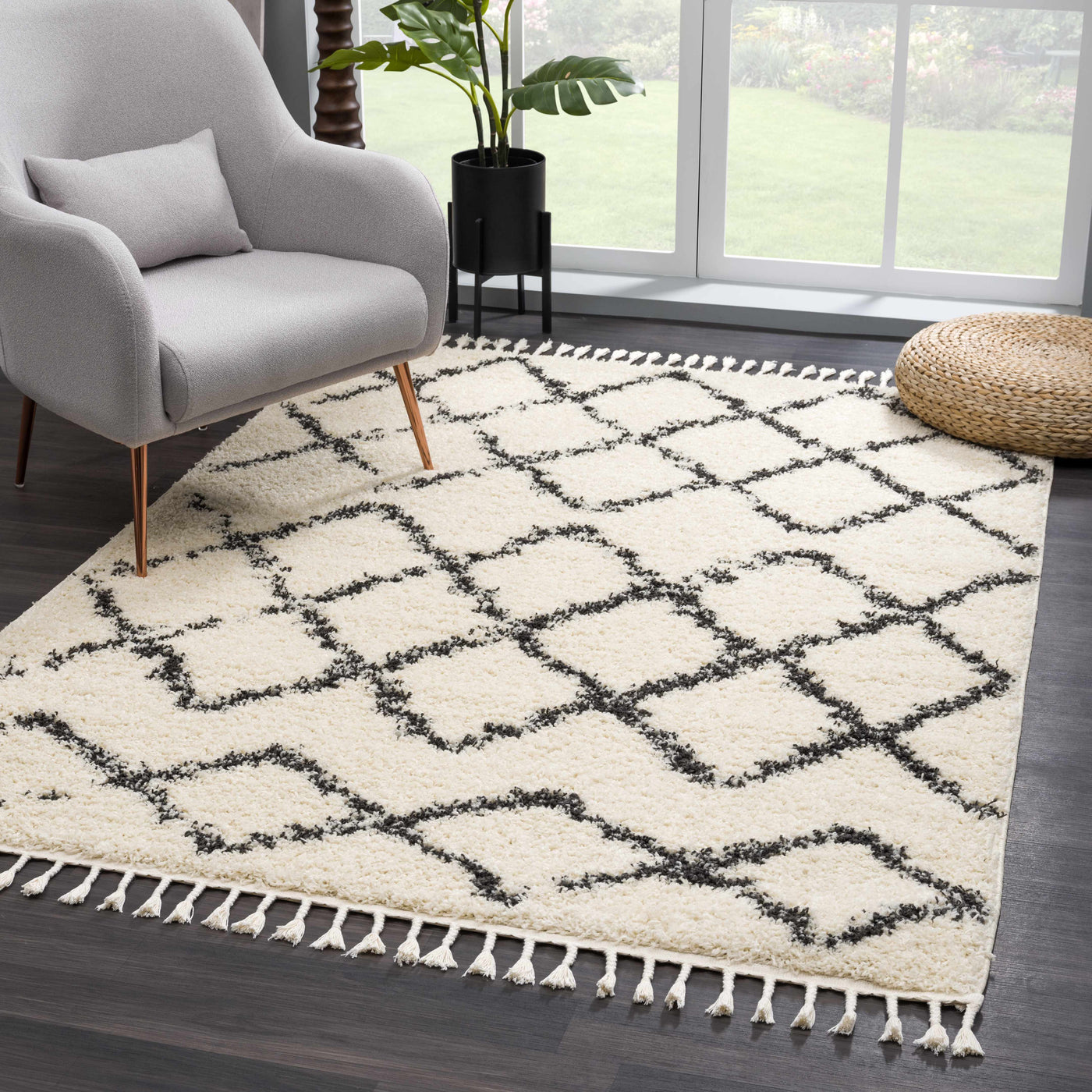 Wallagrass Moroccan Shag Rug - Clearance by Boutique Rugs