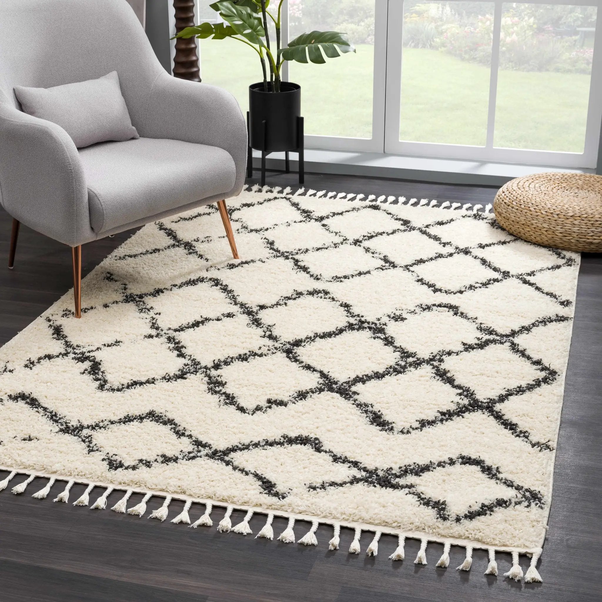 Wallagrass Moroccan Shag Rug - Clearance by Boutique Rugs
