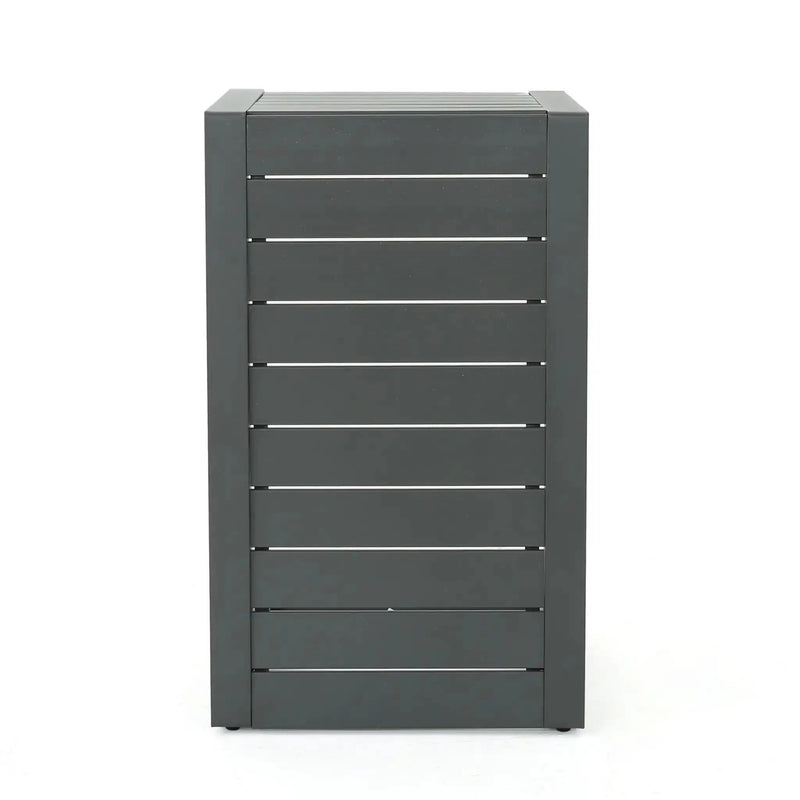 Aluminum Outdoor C-Shaped Side Table for Patio by HouseOfZazla