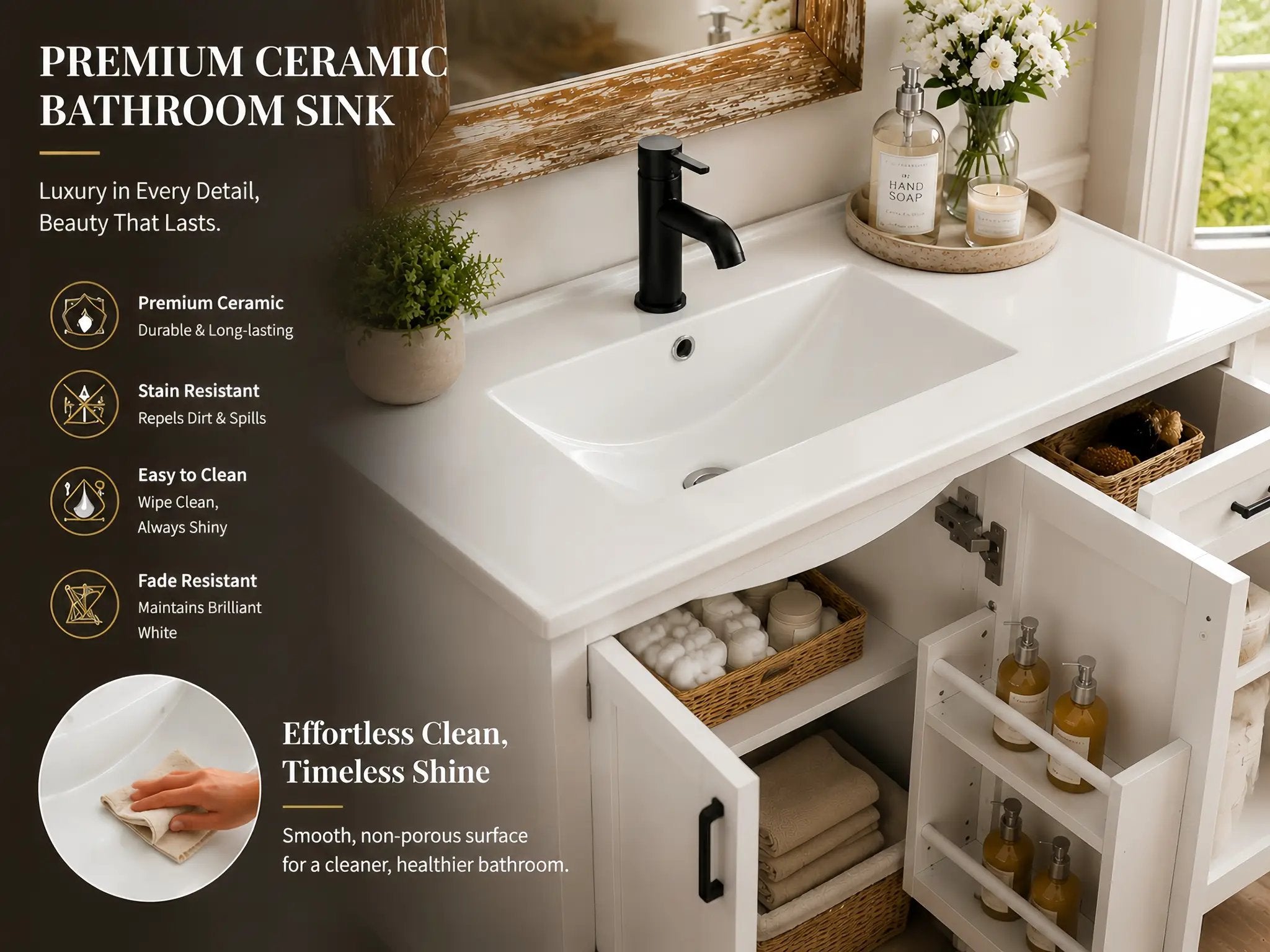 36 Inch Bathroom Vanity by HouseOfZazla
