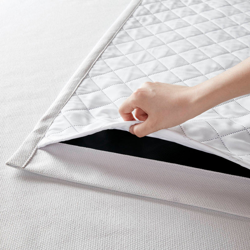 2-PK 52x84" Sound Blocking Total Blackout Curtain Panel Pair White by HouseOfZazla