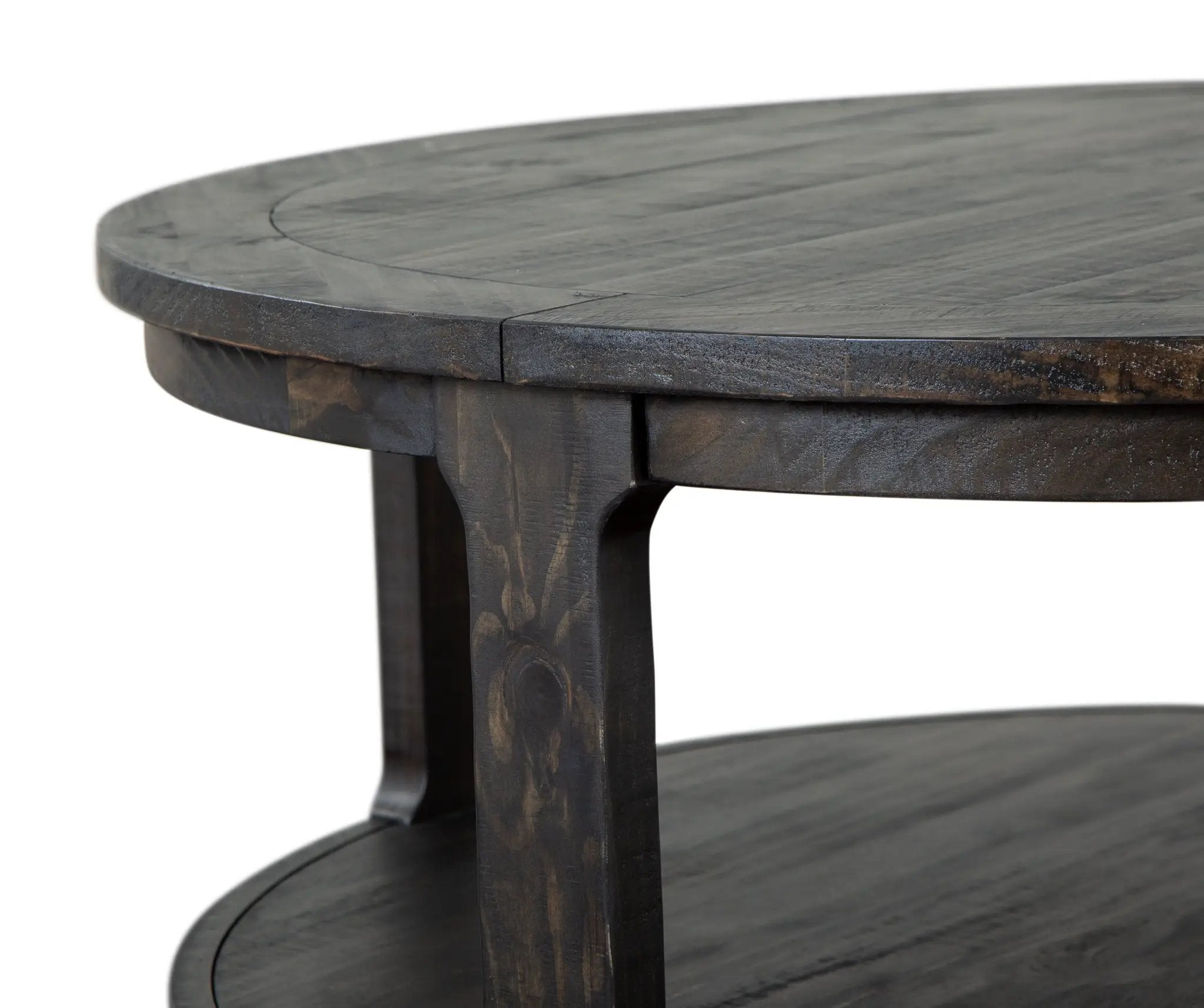 Boswell - Round Cocktail Table (With Casters) - Peppercorn by Unique Piece Furniture
