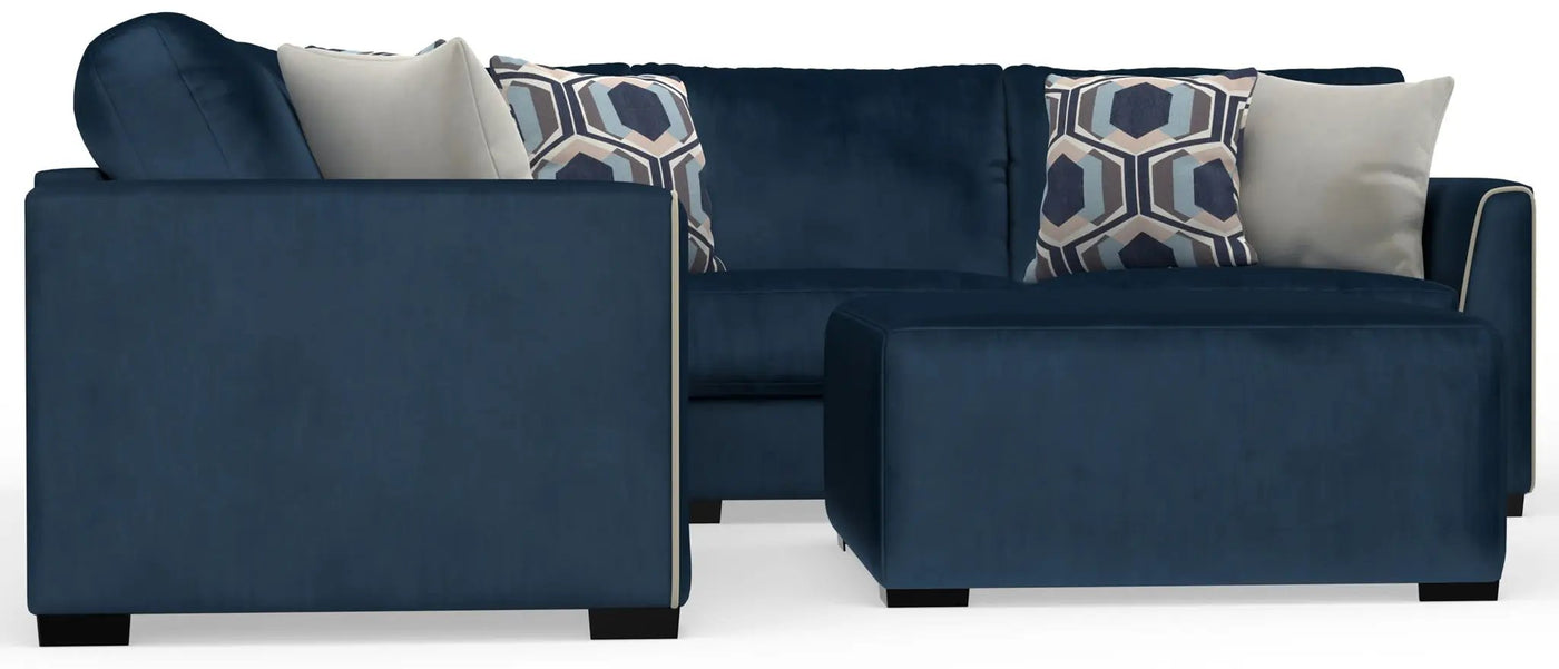 Jetson - Sectional With Comfort Coil Seat Cushions, Included Accent Pillows & Cocktail Ottoman by Unique Piece Furniture