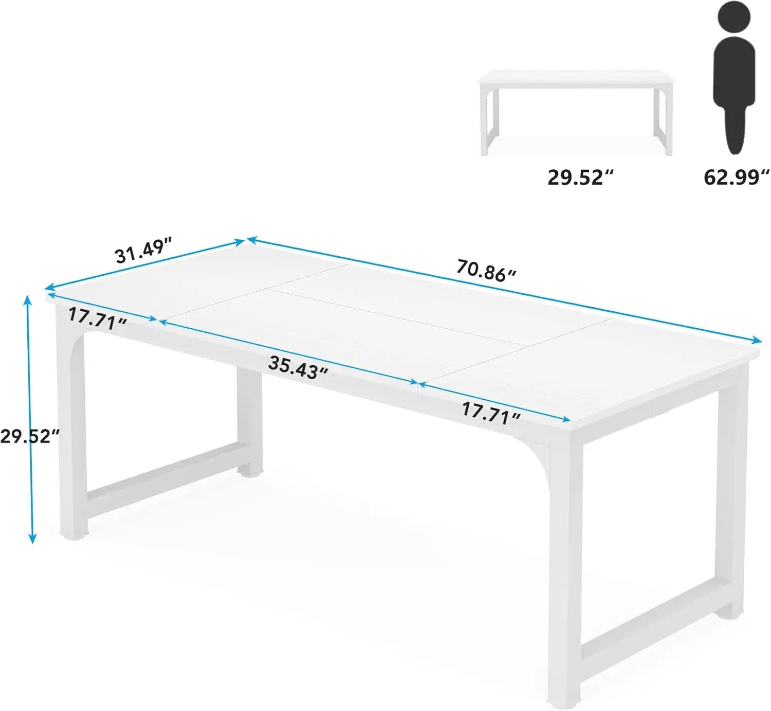 70.8" Executive Office Desk by HouseOfZazla