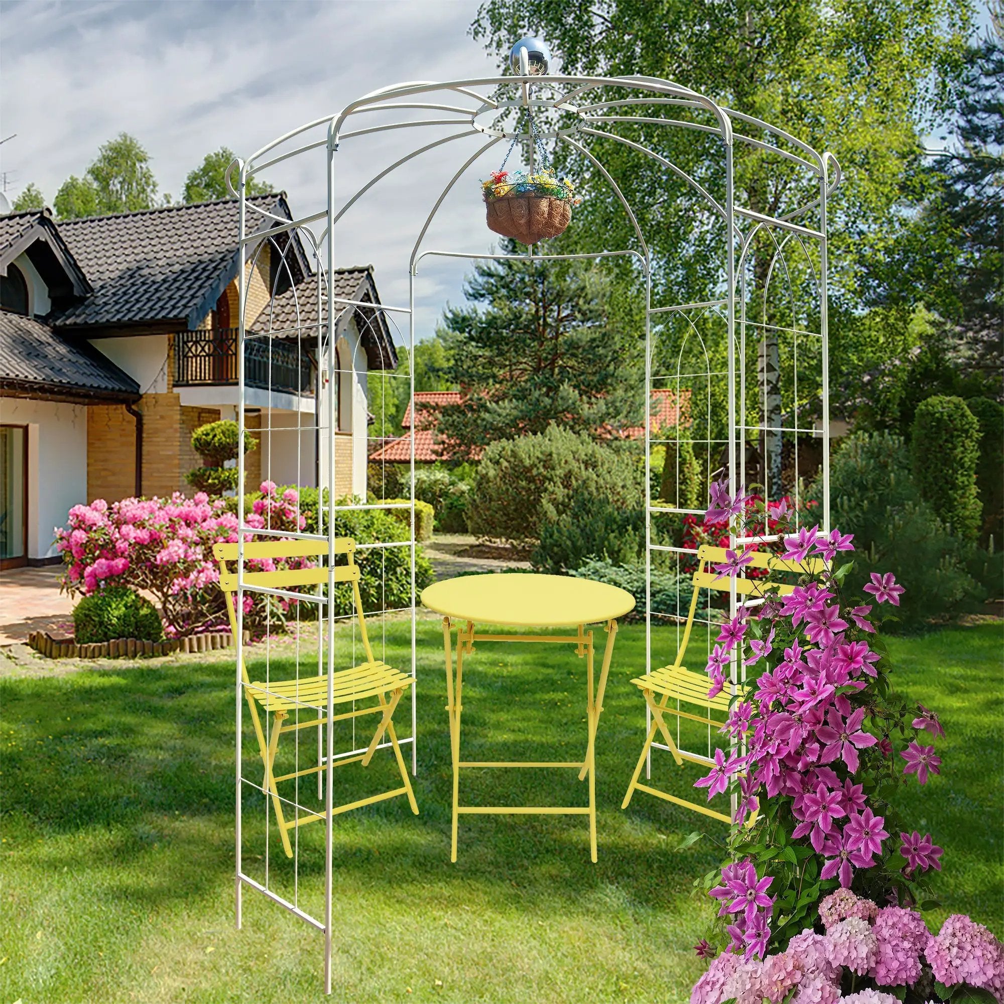 Metal Garden Arch by HouseOfZazla