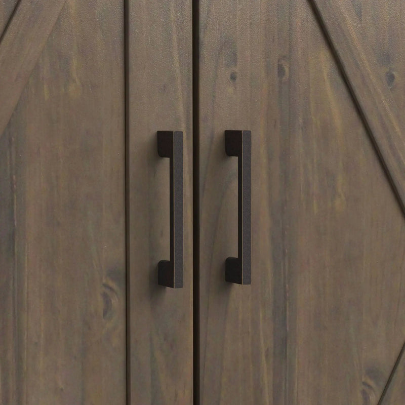 Ela - Medium Storage Cabinet - Smoky Brown by HouseOfZazla