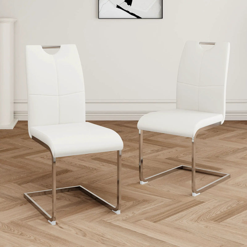 Modern Dining Chairs With Padded Seat And Metal Legs by Unique Piece Furniture