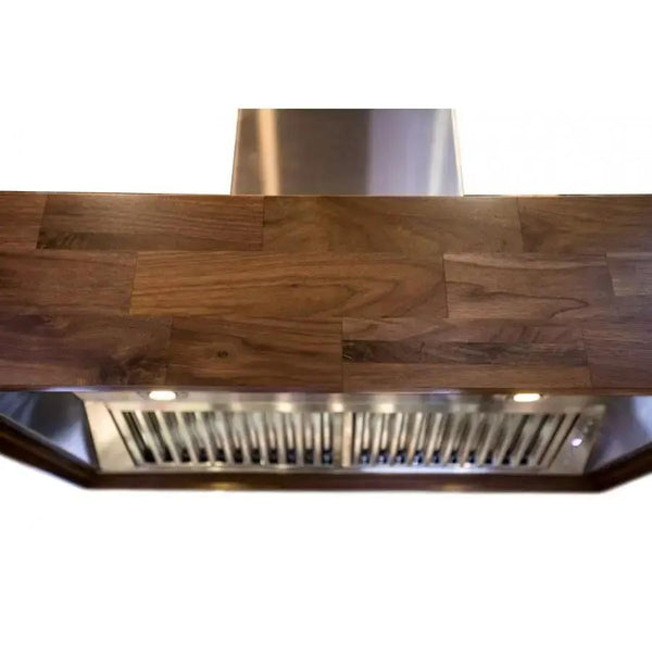 ZLINE 30" Wooden Wall Mount Range Hood Butcher Block, 681W-30, photo 2 of 13