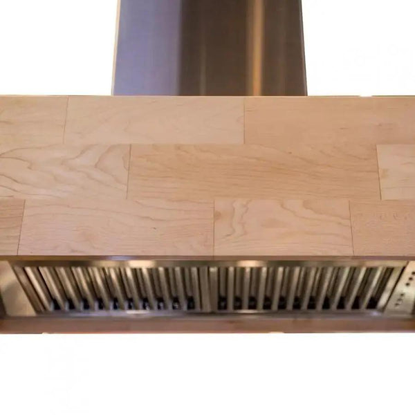 ZLINE 30" Wooden Wall Mount Range Hood, Butcher Block, 681M-30, photo 2 of 13