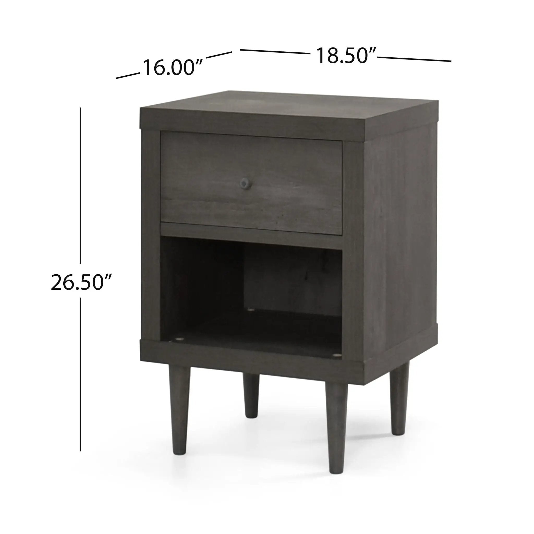 Nystrom Single Drawer Nightstand by HouseOfZazla