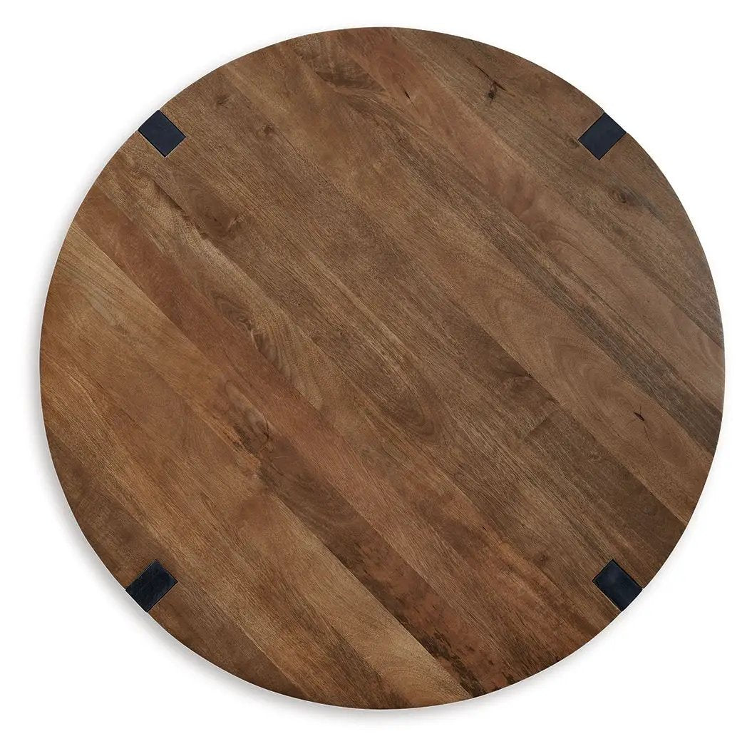Hanneforth - Round Cocktail Table - Brown by Unique Piece Furniture