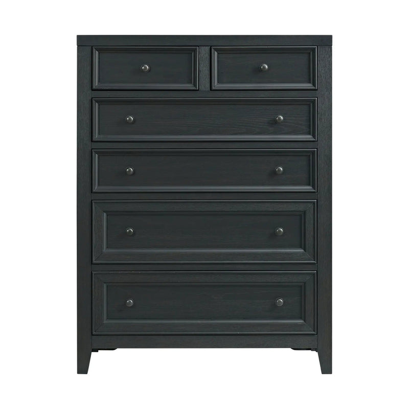 6 Drawer Chest With Knobs And Smooth Slides by HouseOfZazla