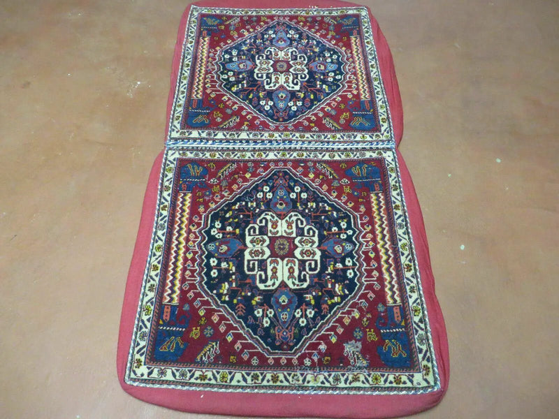 2'X 4' Antique Handmade Turkish Floral Oriental Wool Rug Pillow Case Cushion by Jewel Rugs