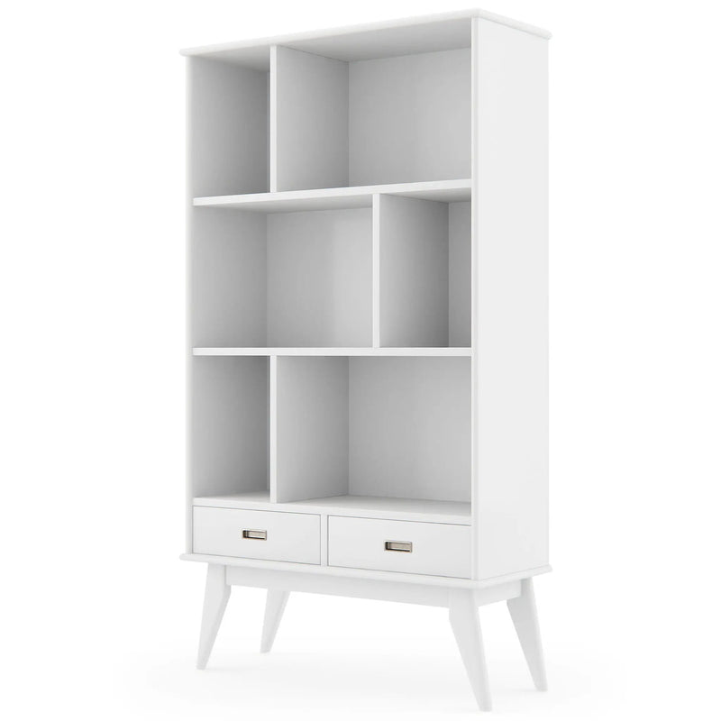 Draper - Mid Century Wide Bookcase And Storage Unit by HouseOfZazla