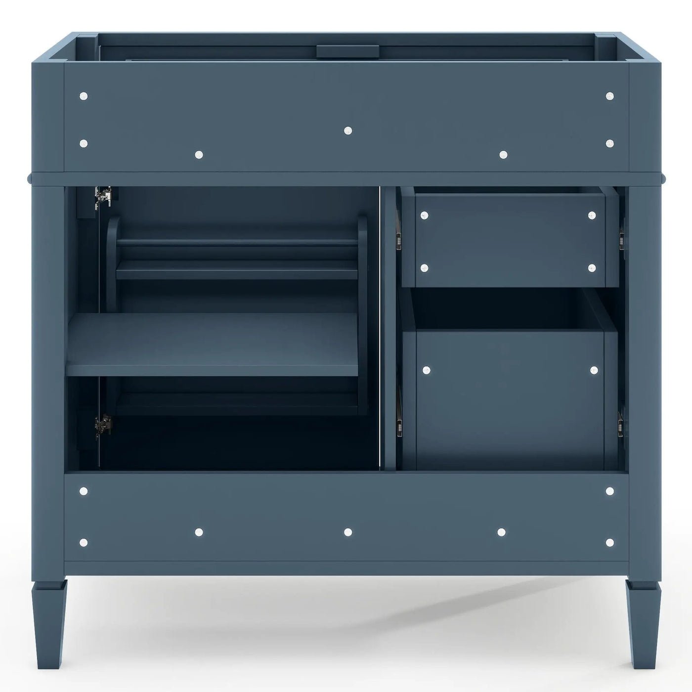 Bathroom Vanity With 2 Drawers And Tip-Out Drawer, Storage Cabinet by HouseOfZazla