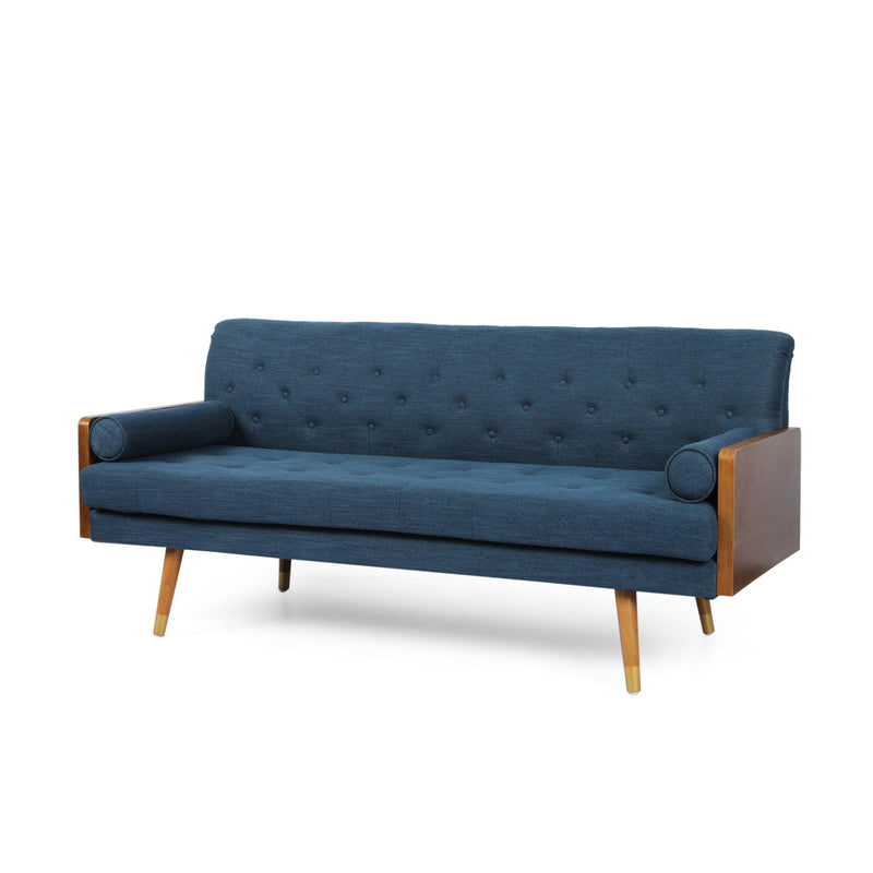 Aidan Mid Century Modern Tufted Fabric Sofa by HouseOfZazla