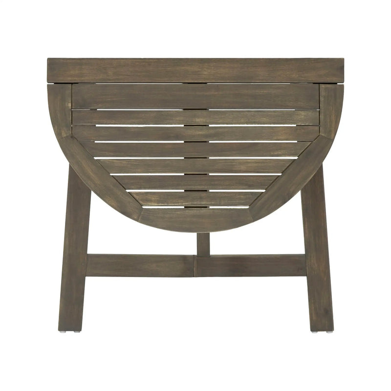 Outdoor 3 Piece Half Round Folding Bistro Set by HouseOfZazla