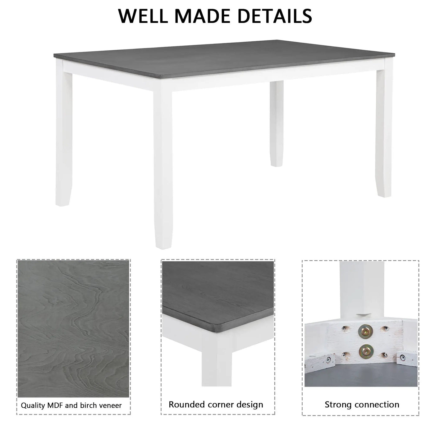 Modern Dining Table Set With Chairs For Kitchen by Unique Piece Furniture