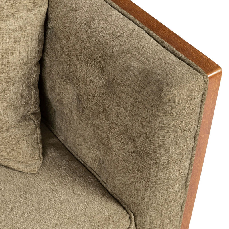 Retro Modern Loveseat With Button Tufted Upholstery by HouseOfZazla