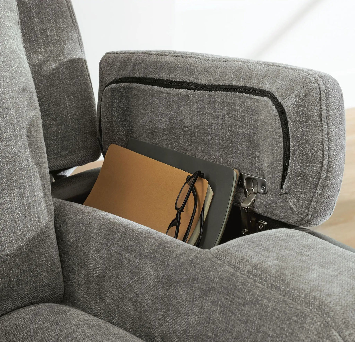 Mixed Motion - Power Recliner With Adjustable Headrest by Unique Piece Furniture