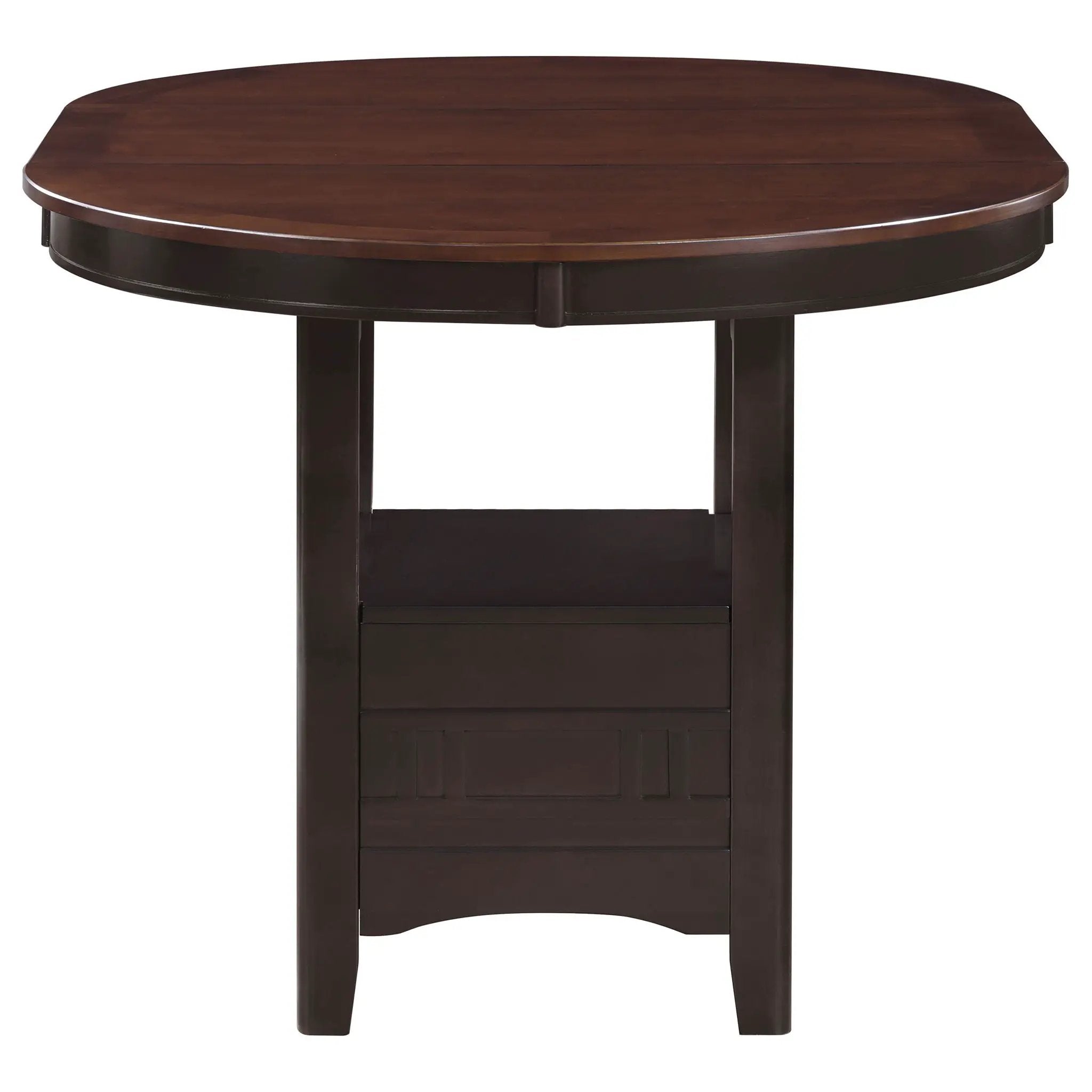 Lavon Oval 60-inch Counter Height Extension Dining Table Chestnut by Unique Piece Furniture