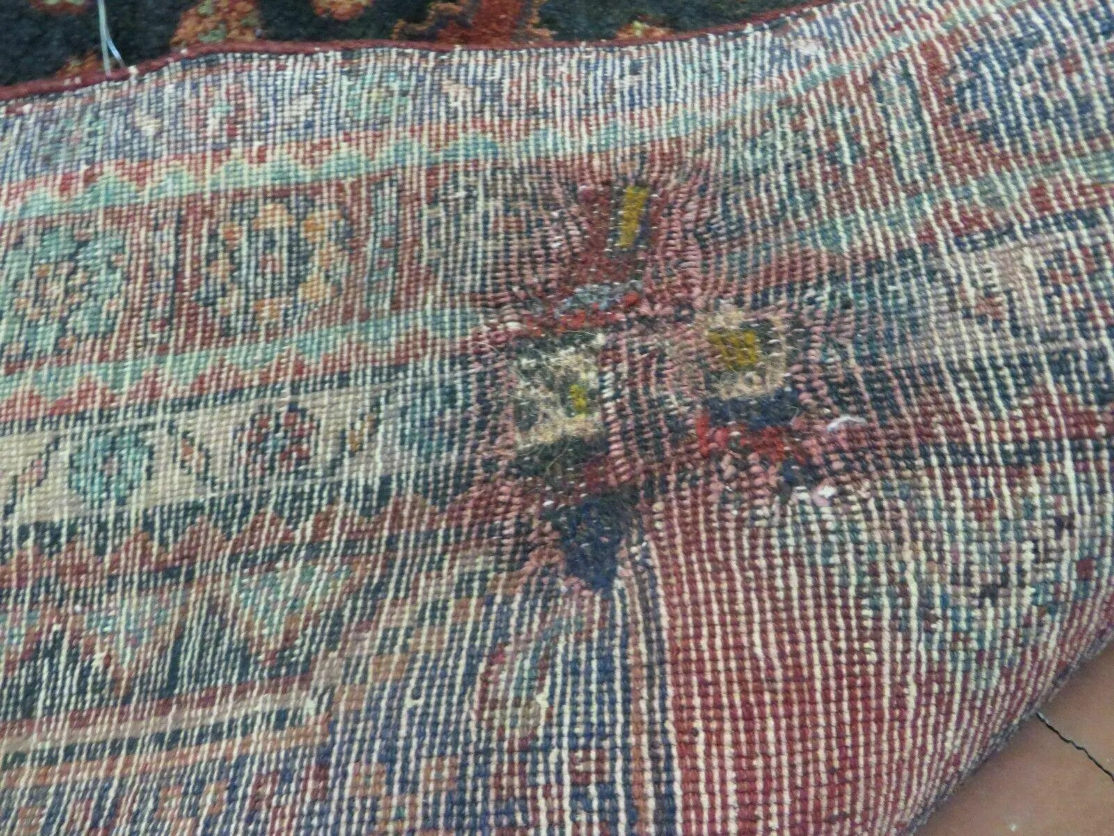 4' X 9' Antique Handmade Turkish Tribal Oriental Geometric Wool Rug # 605 by Jewel Rugs