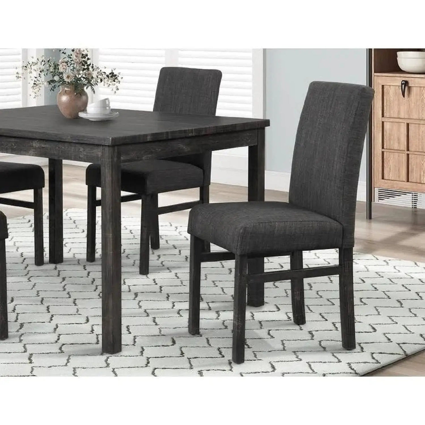 Transitional Upholstered Dining Chair For Kitchen (Set of 2) by HouseOfZazla