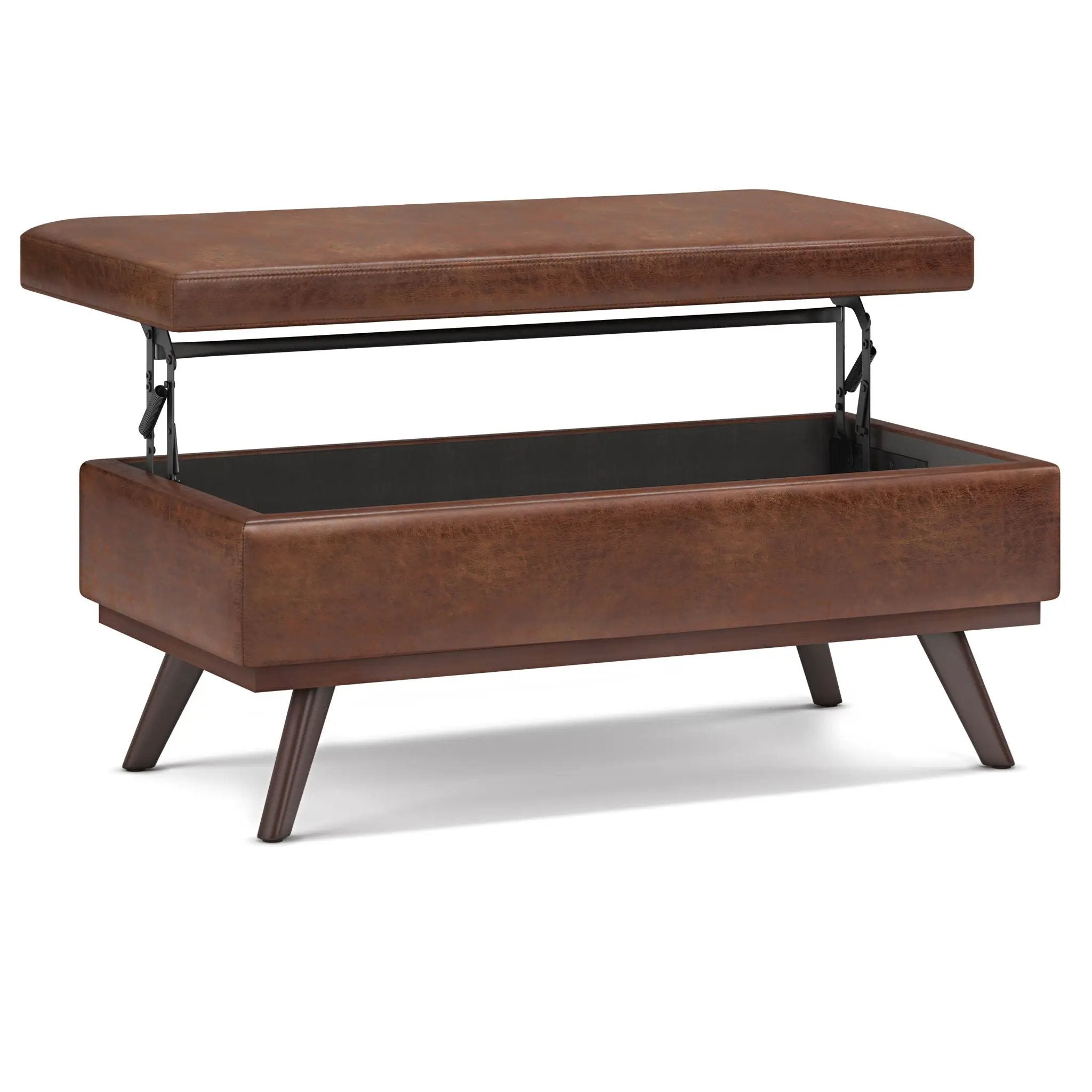 Owen - Lift Top Large Coffee Table Storage Ottoman, Mid Century Style by Unique Piece Furniture